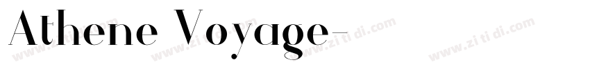 Athene Voyage字体转换